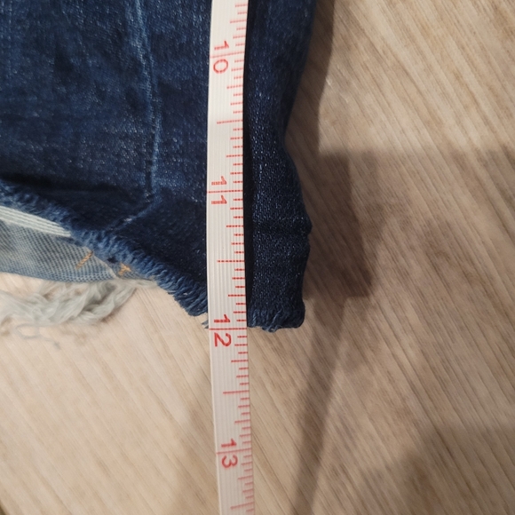 American Eagle Ne(x)t Level Stretch Blue Cotton Cuff Jean Shorts Size 4 - Picture 5 of 10